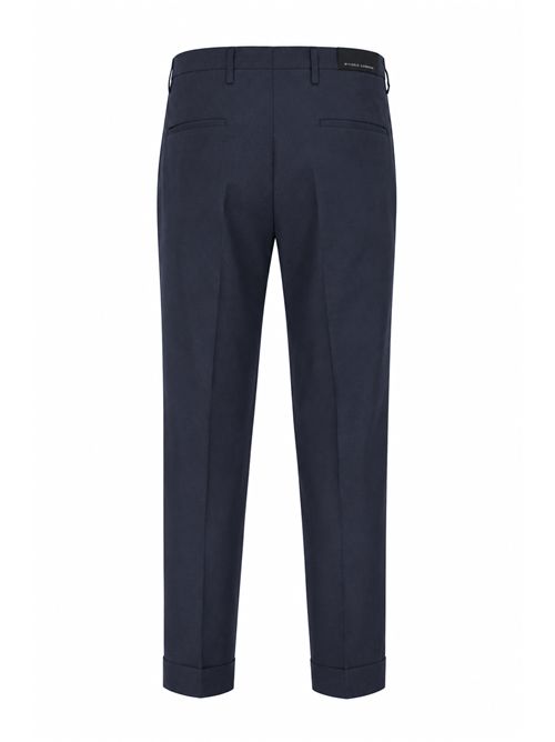 Pantalone Freddy in fresco lana vergine con pinces Navy MICHELE CARBONE | FREDDY016